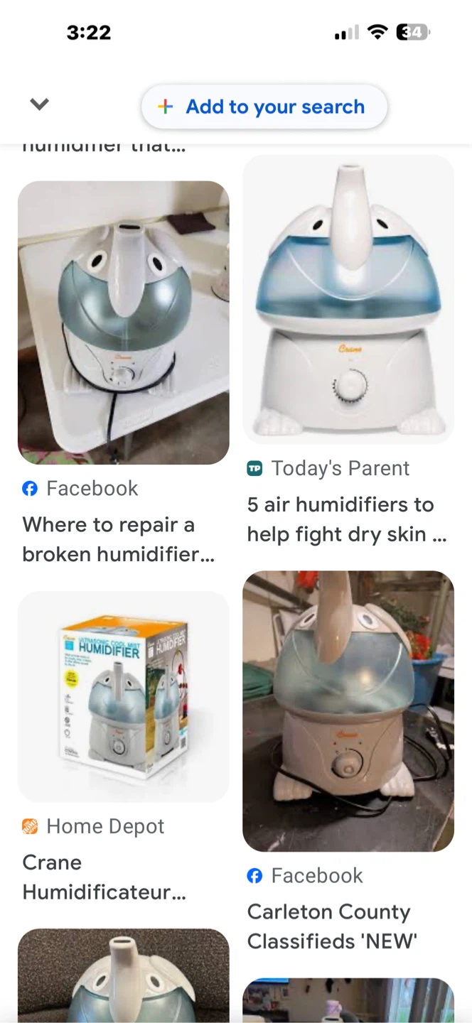Crane Adorable Elephant Cool/Hot Mist Humidifier - photo 3