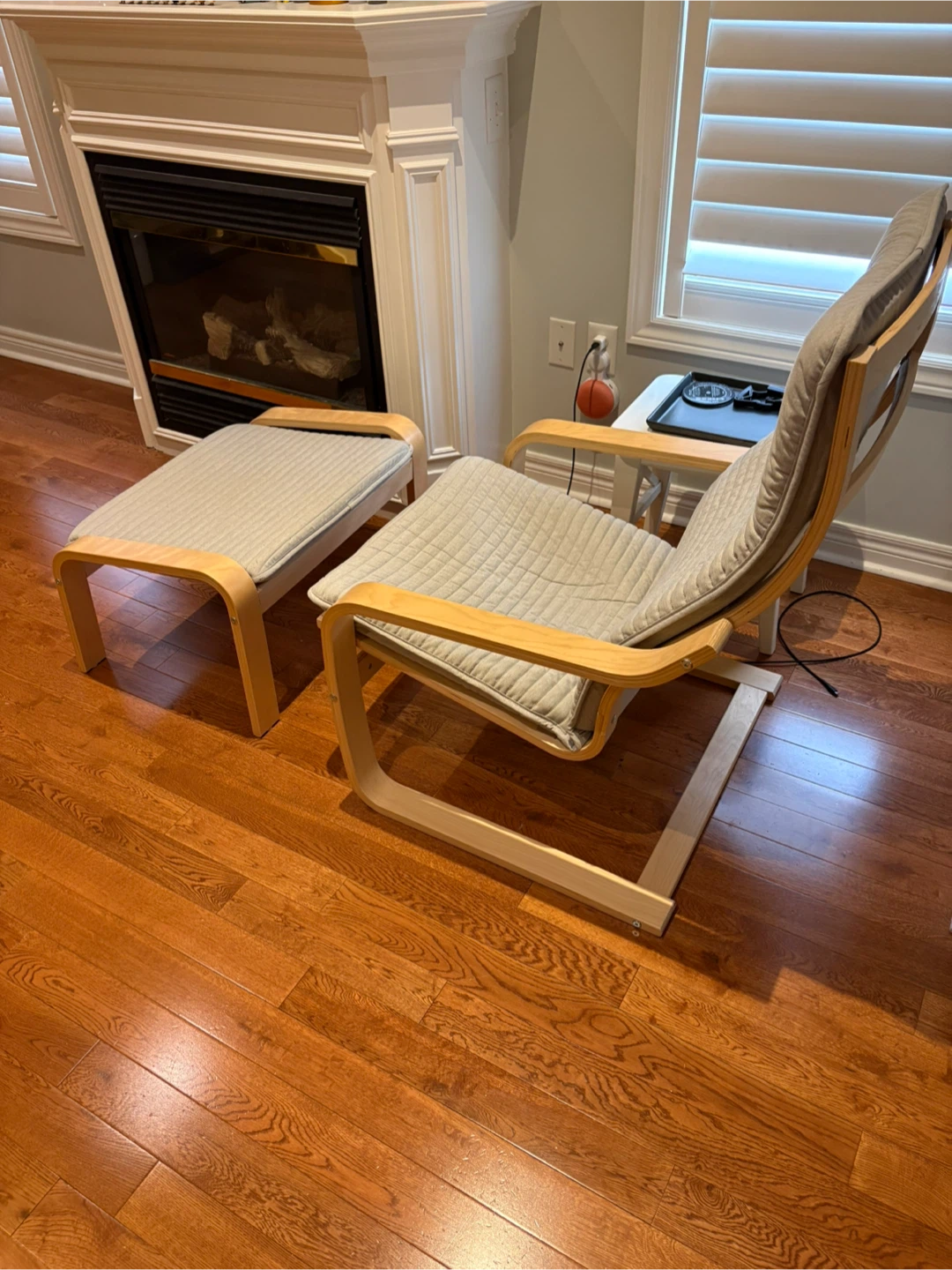 IKEA POÄNG Armchair and Footstool. - photo 2