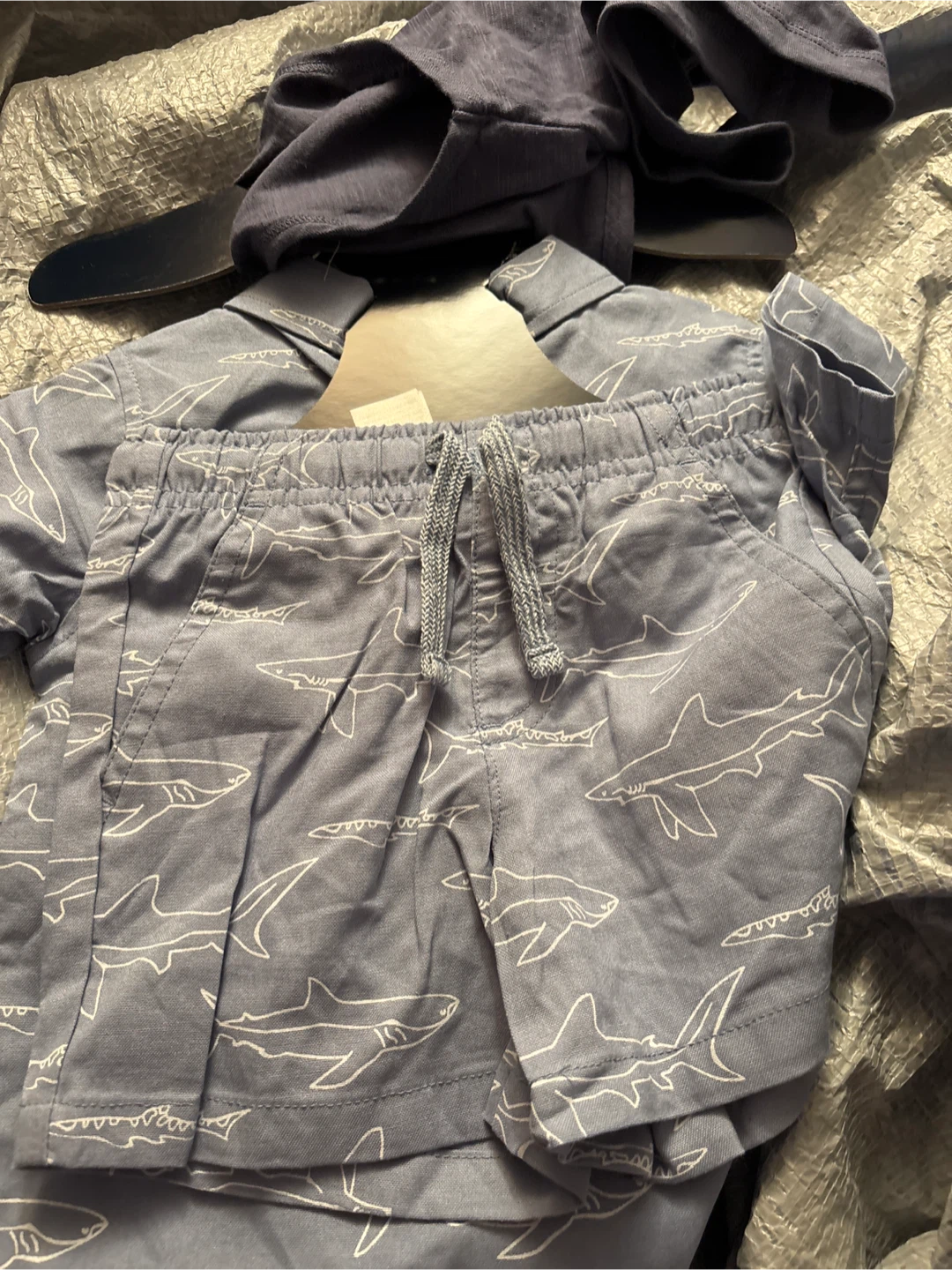 Andy & Evan Boys Shark Print 3-Piece Set Size 2 - photo 3