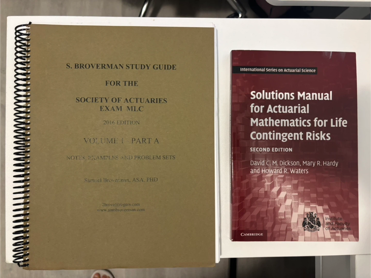 Actuarial exam textbooks
