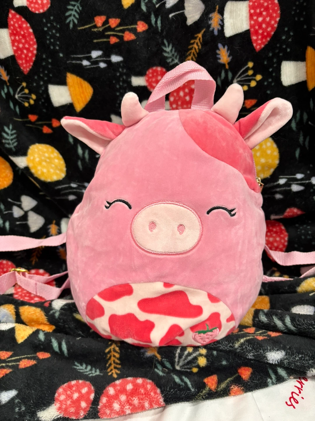 Squishmallow cow backpack