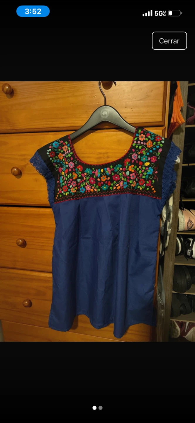 Embroidered Blue Blouse - photo 2