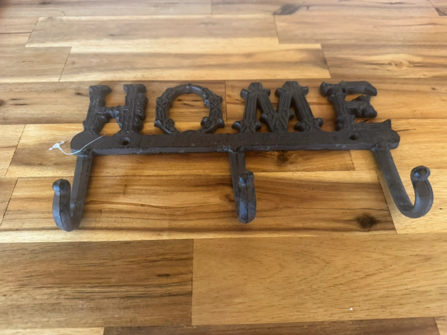 Cast Iron "HOME" Wall Hook Rack - photo 2
