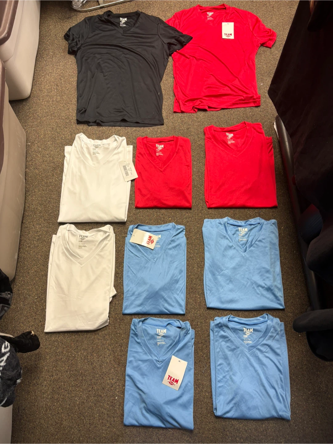 TEAM V-Neck T-Shirts (Various Colors)