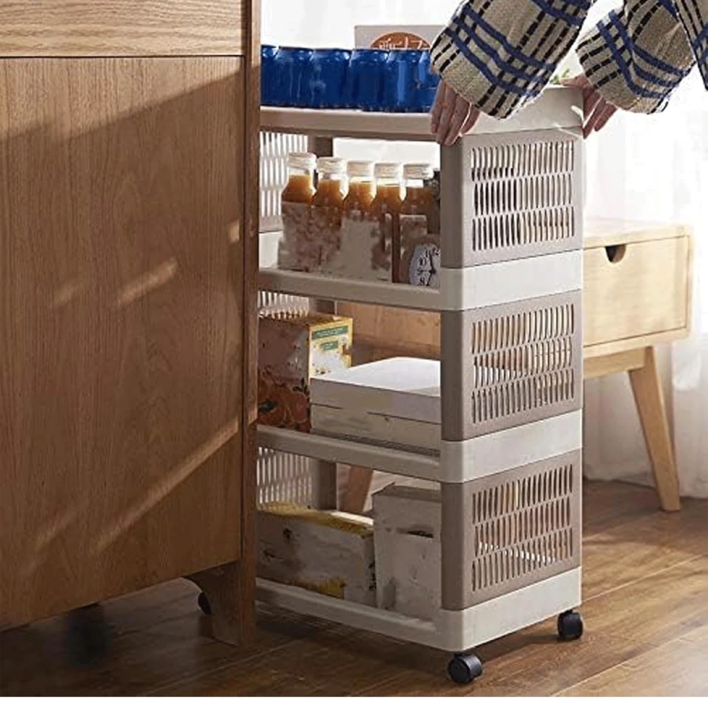 3-Tier Rolling Storage Cart