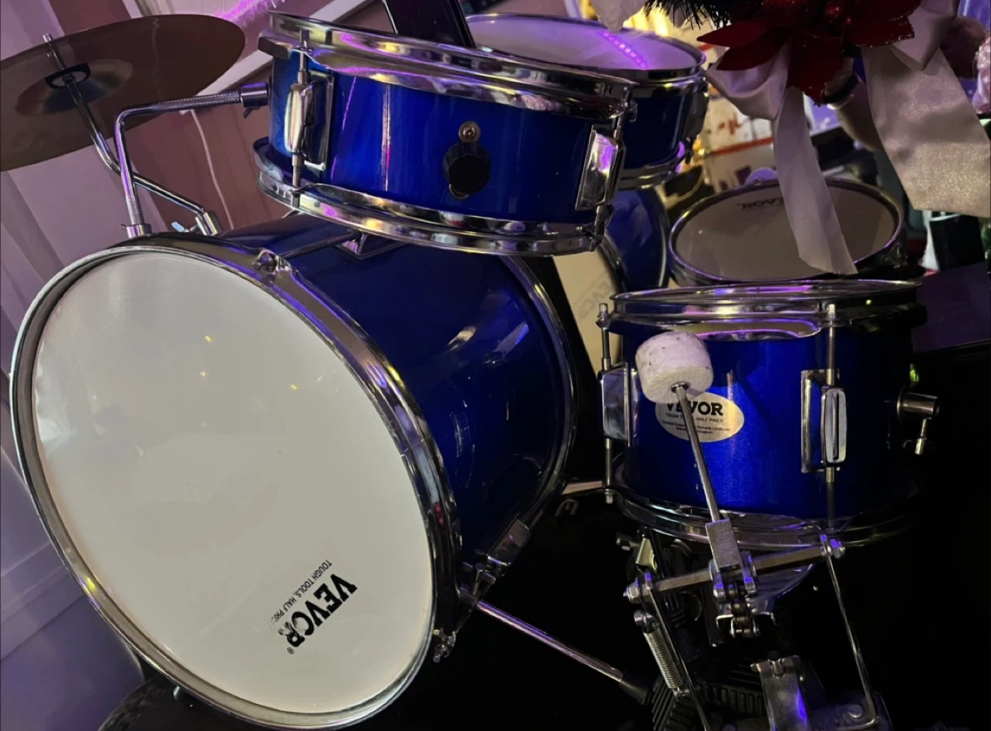 VEVOR 3-Piece Drum Set (less pedal unfortunately) 🏆