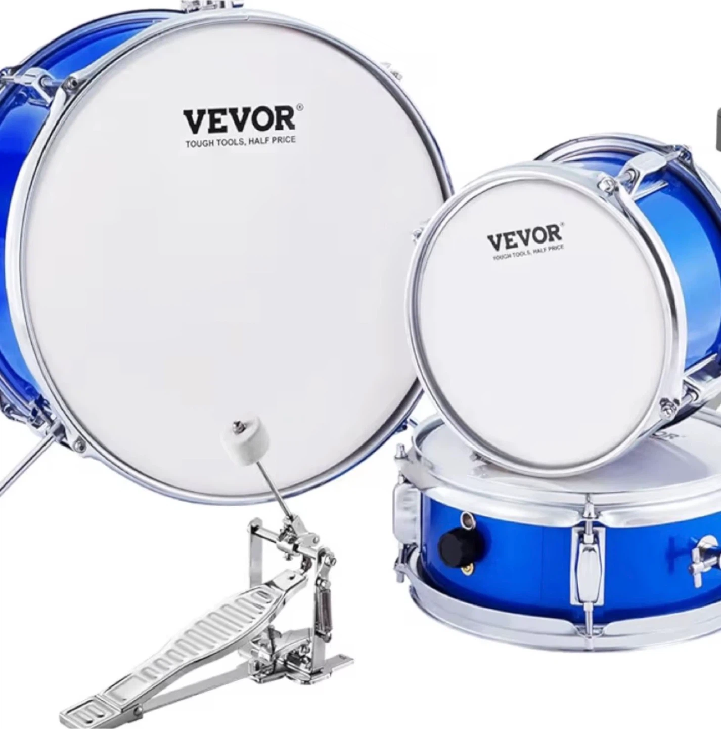 VEVOR 3-Piece Drum Set (less pedal unfortunately) 🏆 - photo 4