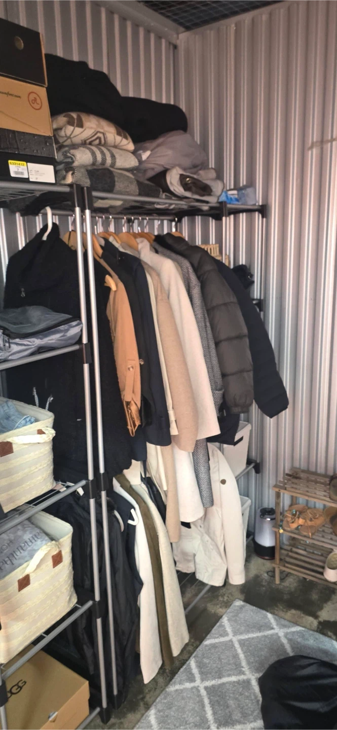 Portable Clothing Rack with Shelving - photo 5