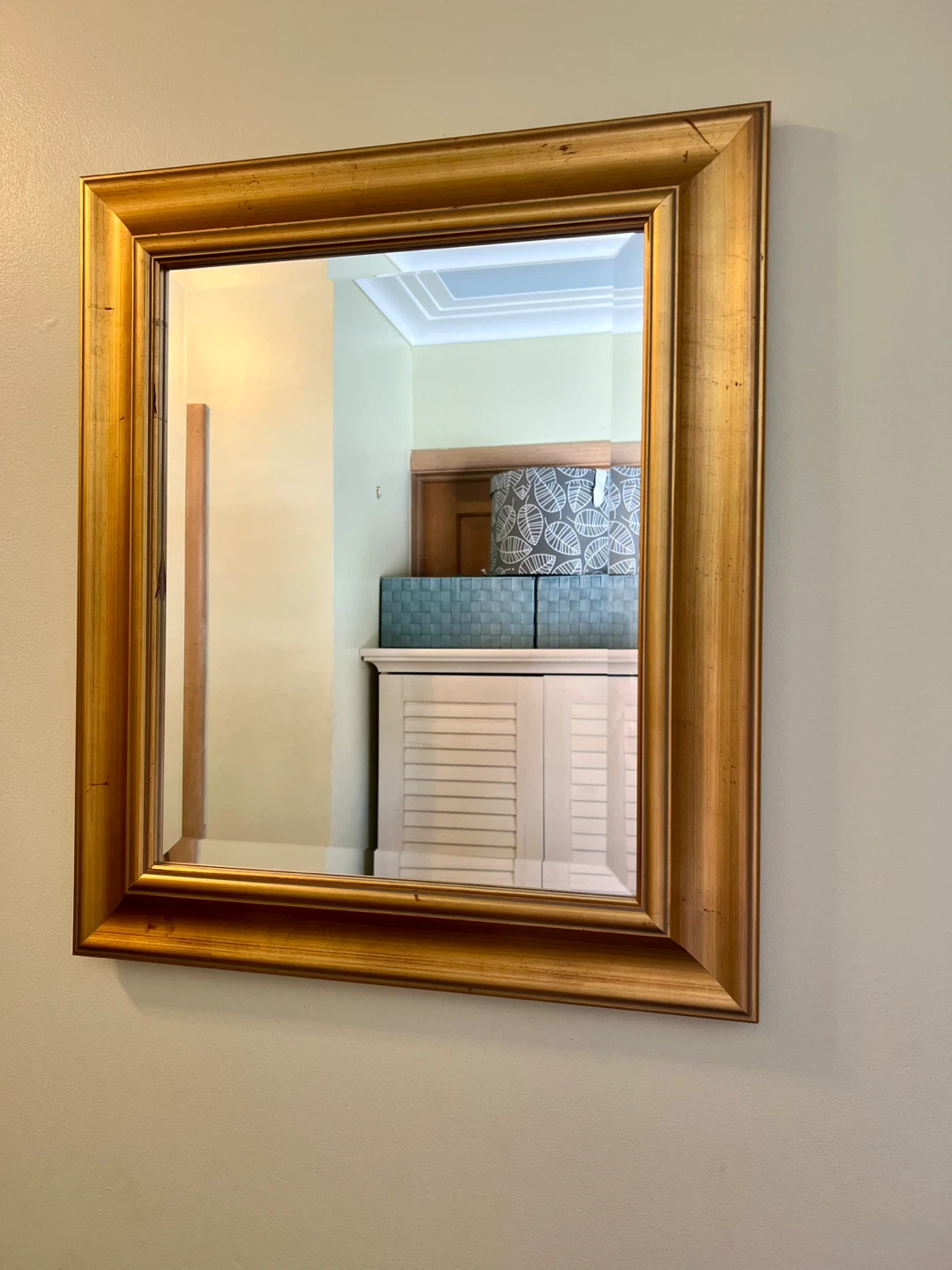 Gold frame Pottery Barn mirror