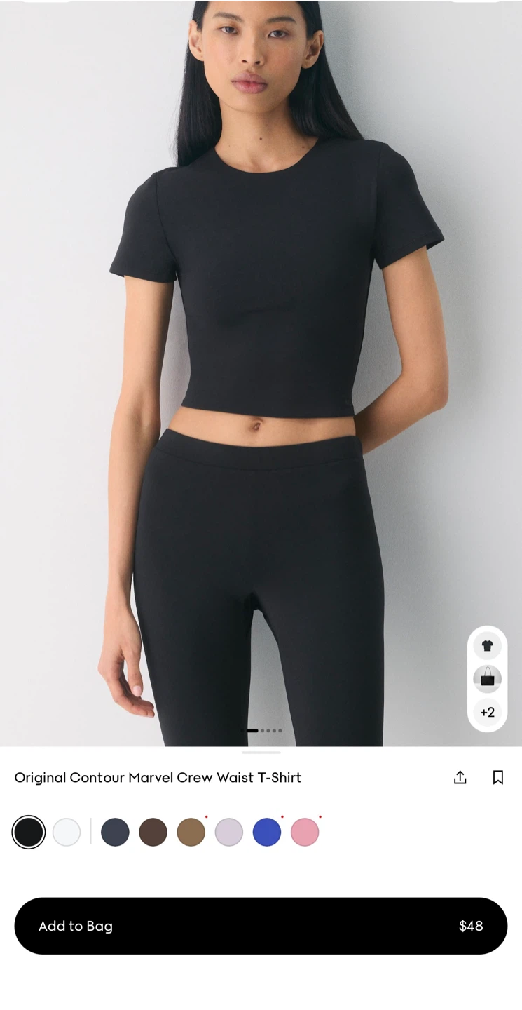 CONTOUR Crew Waist T-Shirt - photo 2