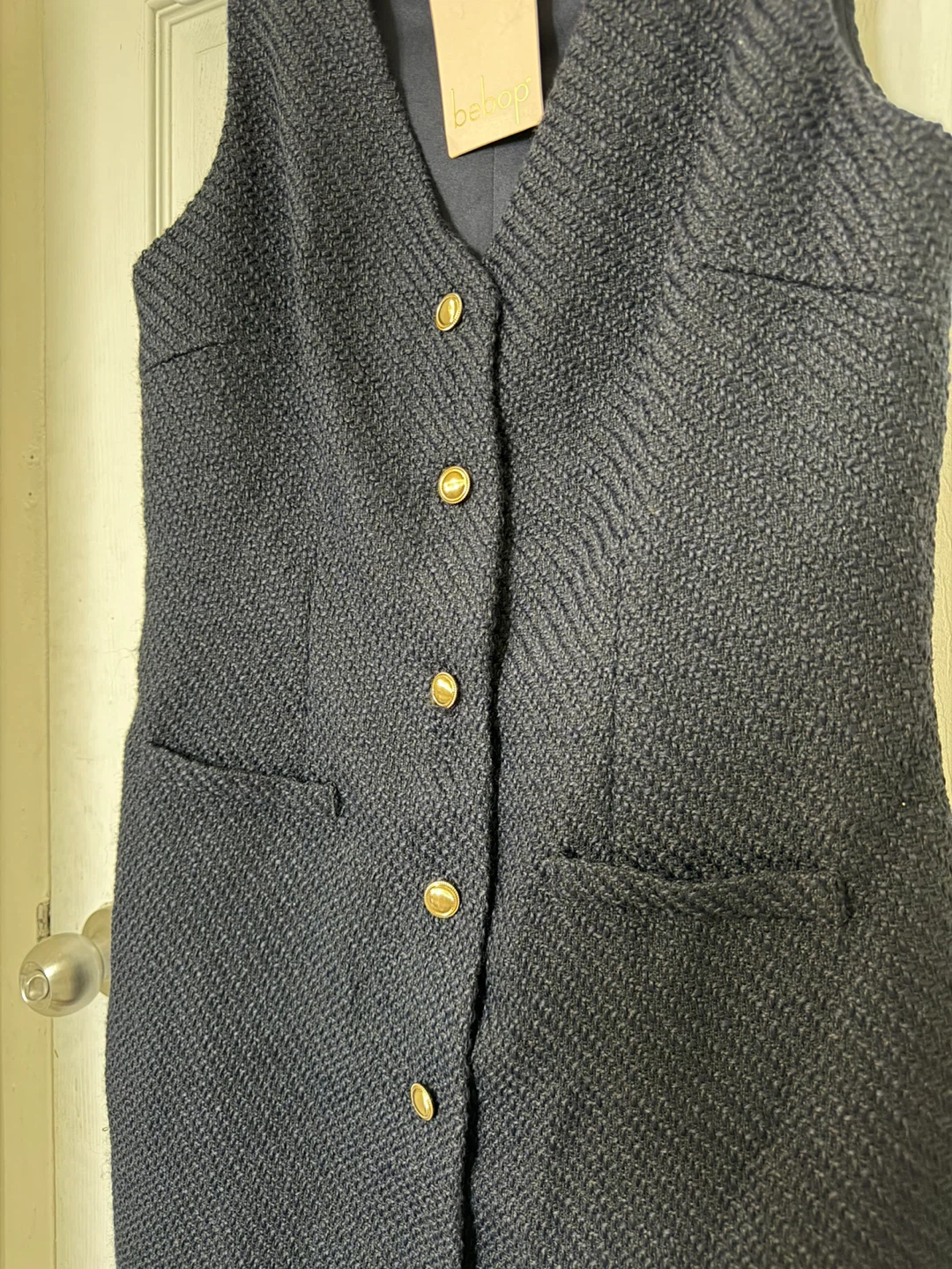 Sleeveless Button-Front Dress - photo 2