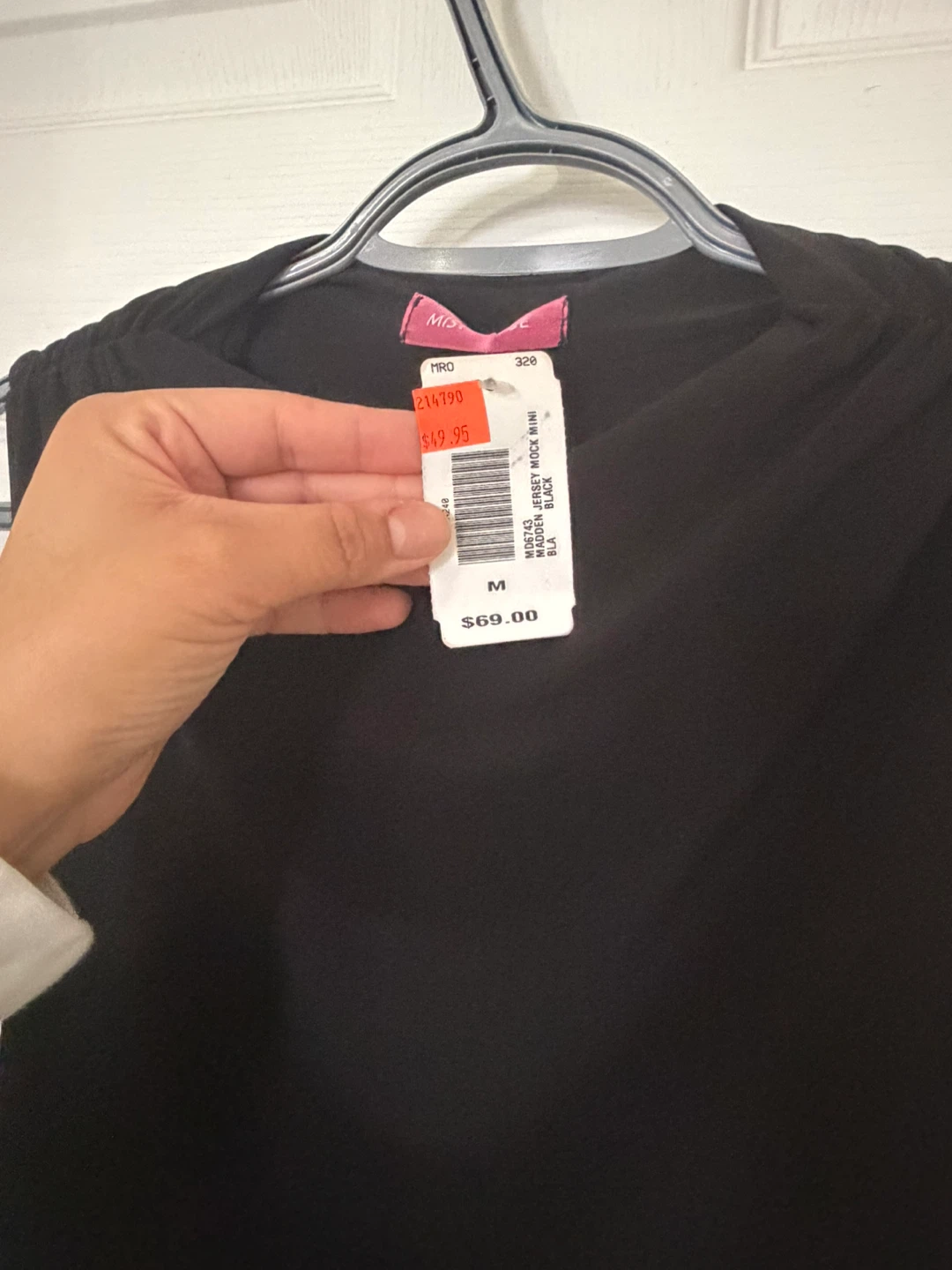 Black Ruched Midi Dress - photo 3