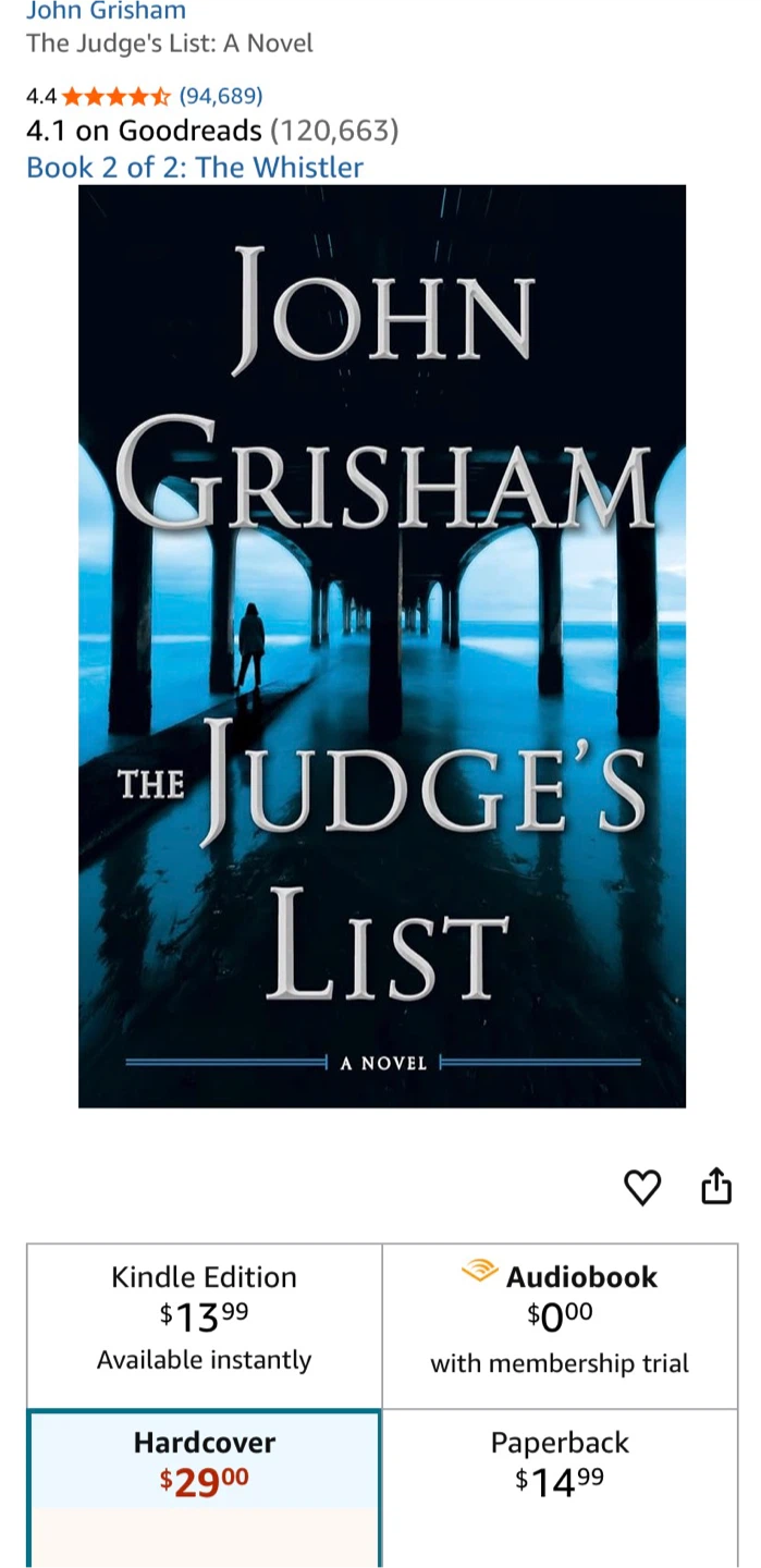 John Grisham's The Judge's List: A Novel - photo 5