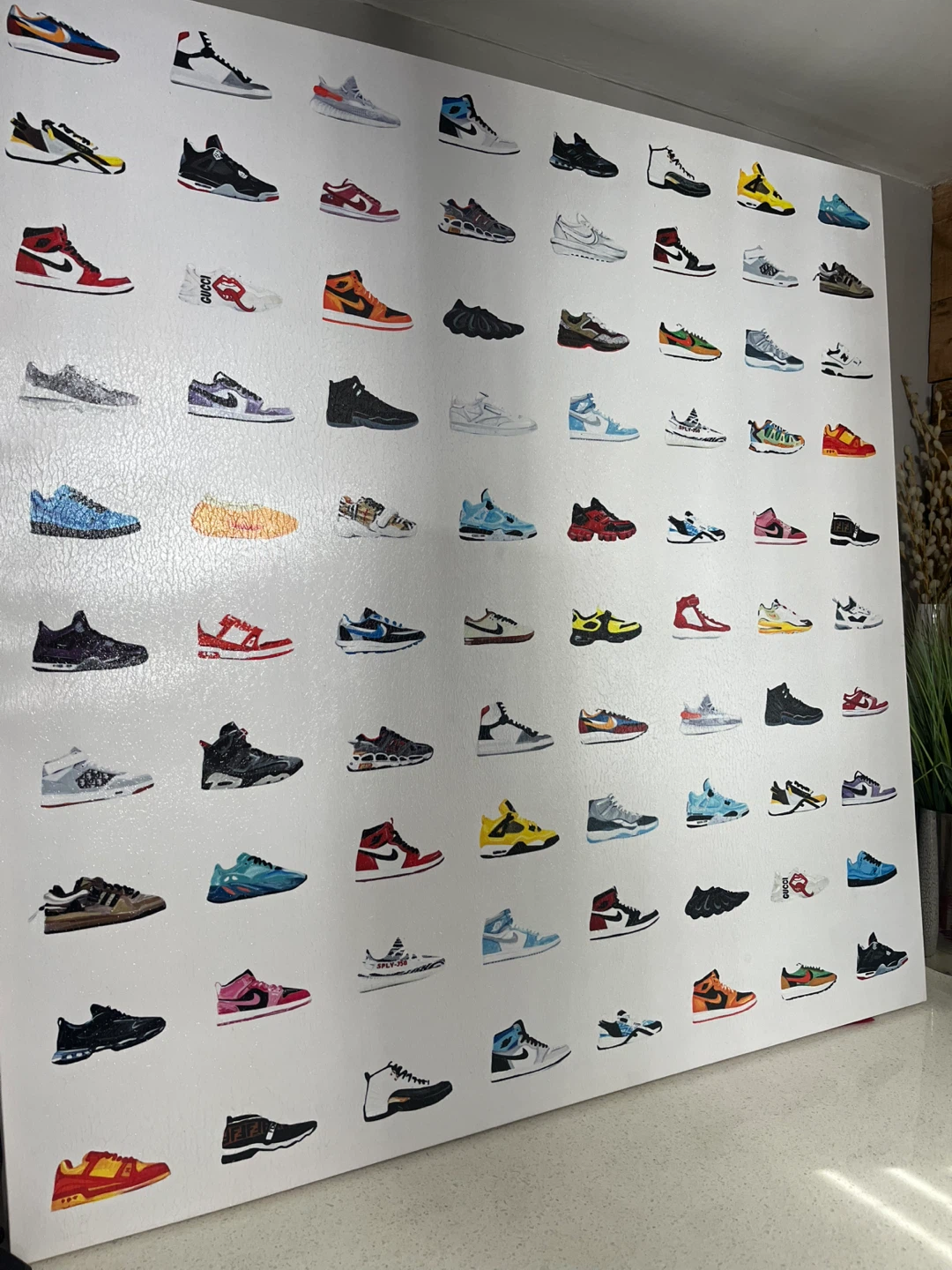 🏆 “Sneak Freak" canvas Wall Art 48” x 48” - photo 2