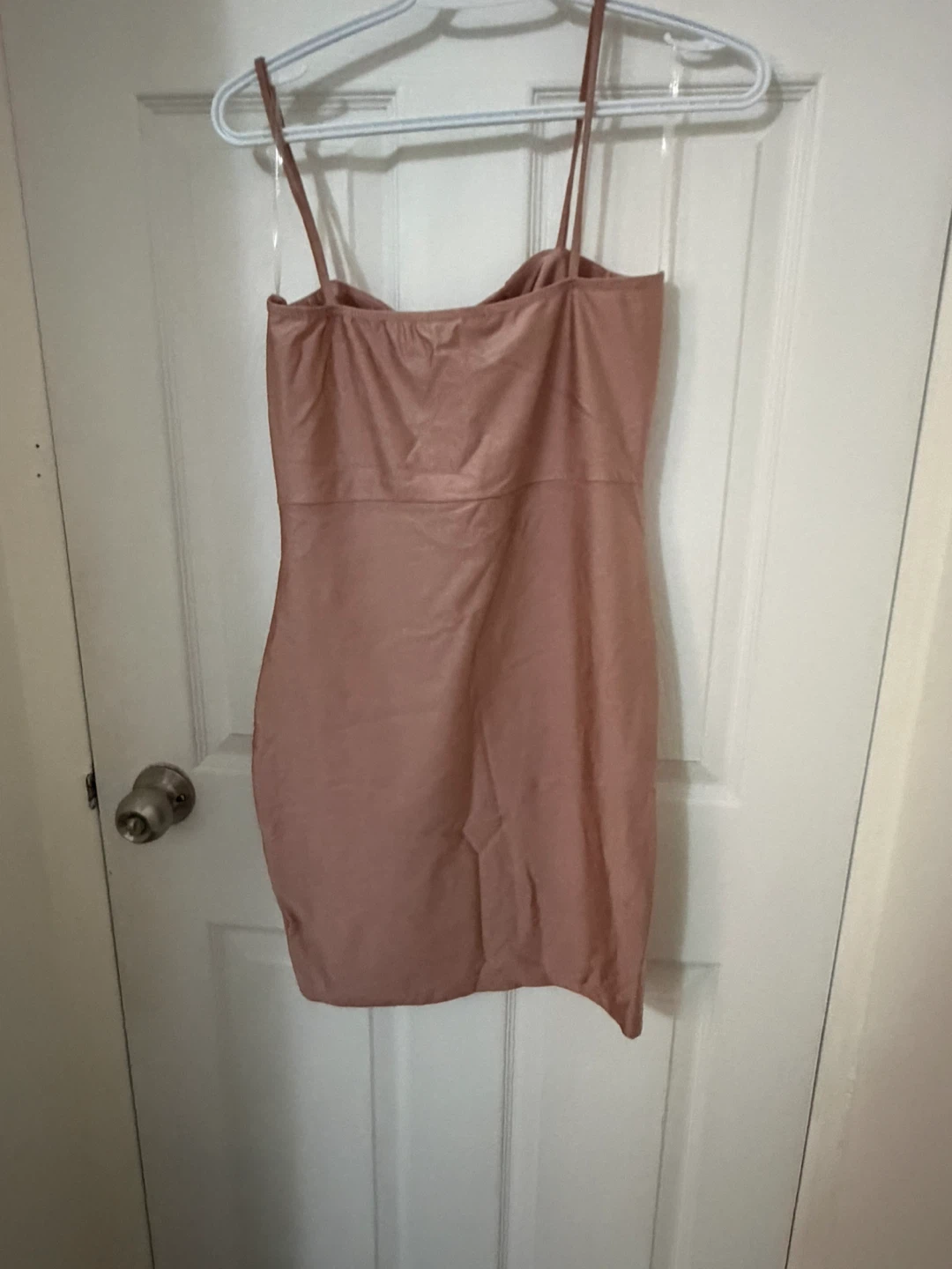 Rose gold Spaghetti Strap Ruched Dress - photo 2