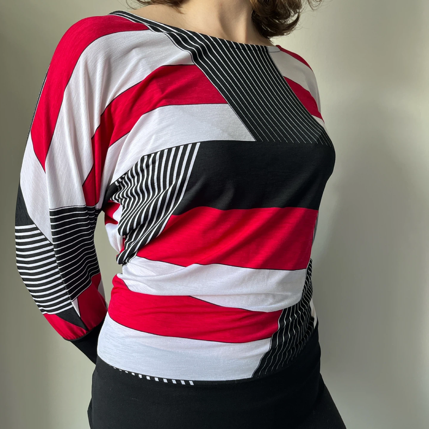 Le Château Y2K Geometric Blouse