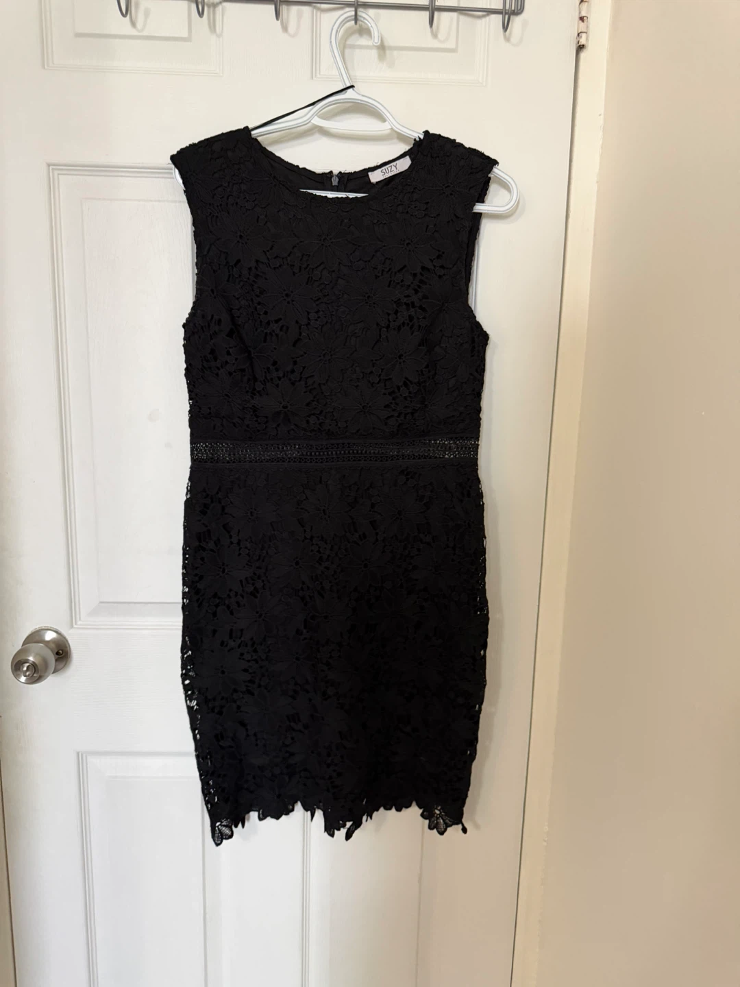 Black Lace Sheath Dress