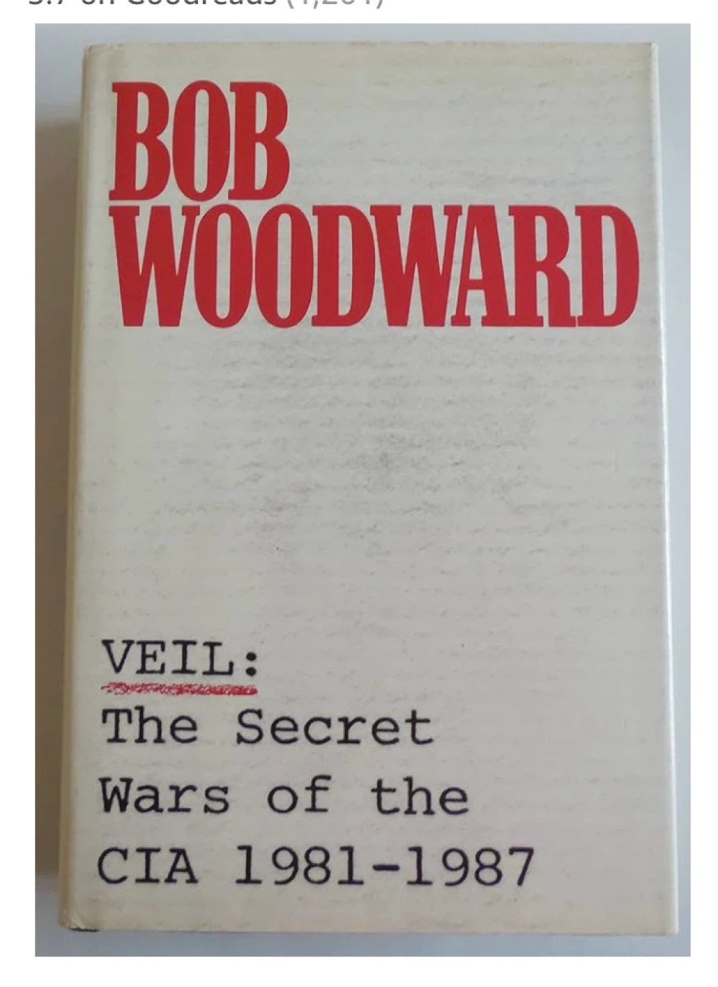 Veil: The Secret Wars of the CIA 1981-1987 by Bob Woodward