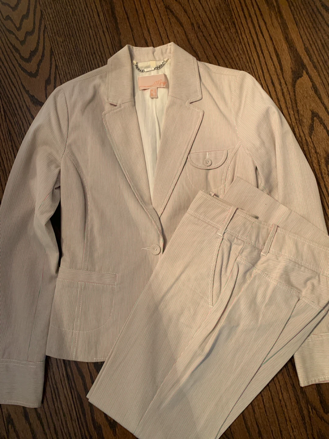 J. Crew Striped Blazer and Pants Set