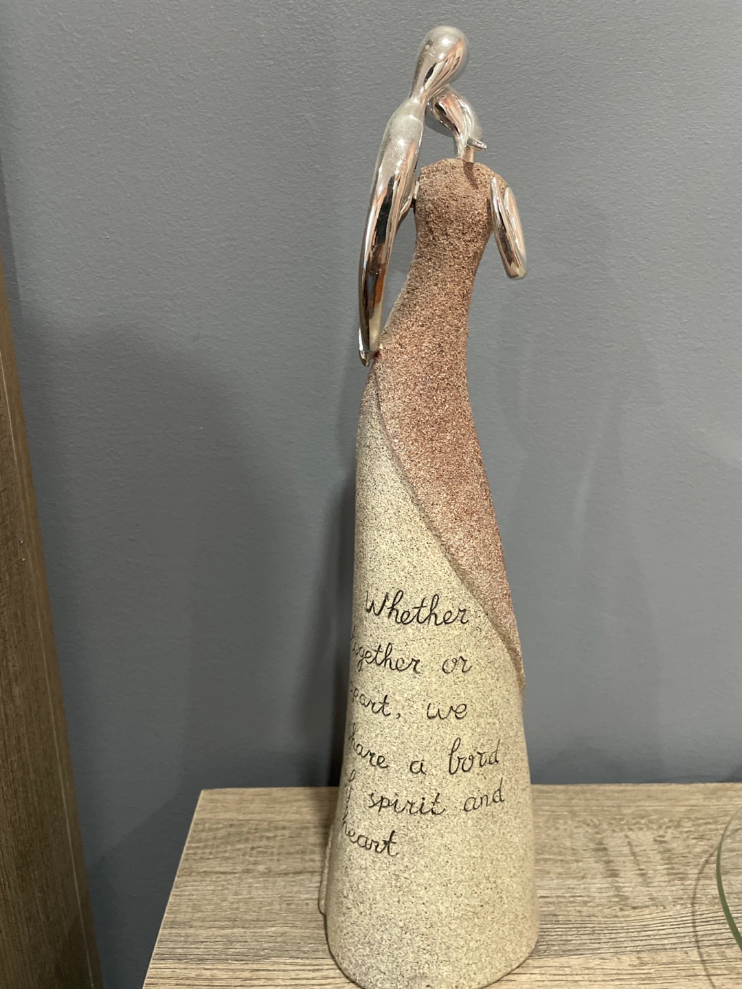 Lovely Couple Figurine with Inspirational Quote