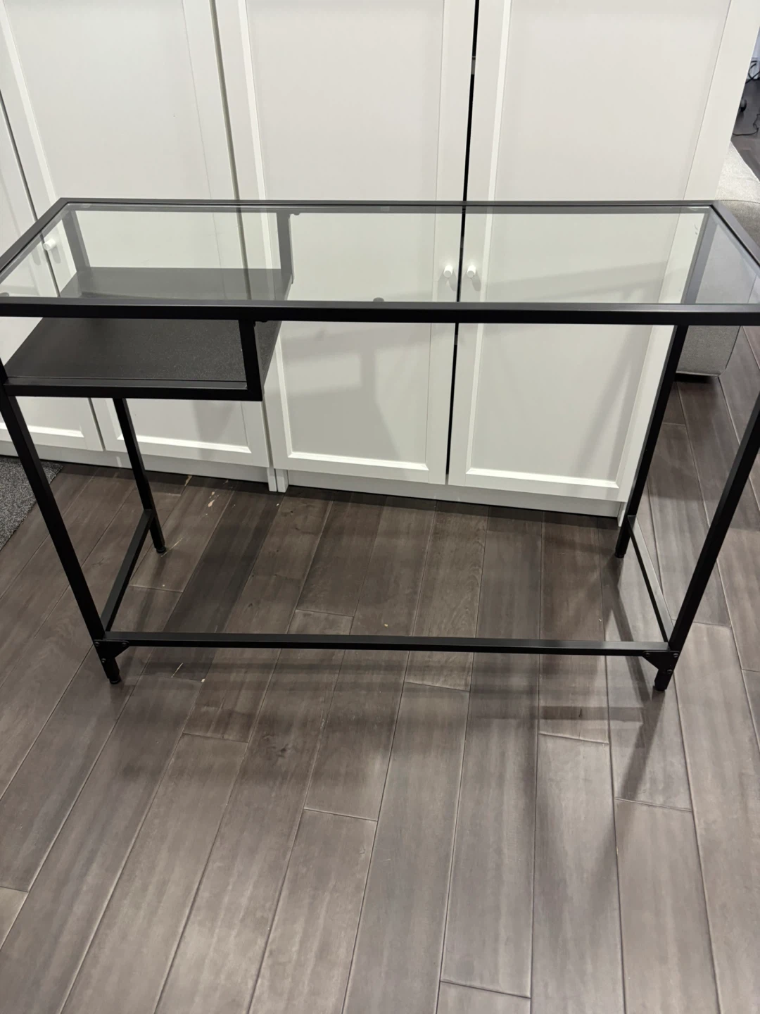 BLACK IKEA VITTSJO Glass-Top Desk - photo 5