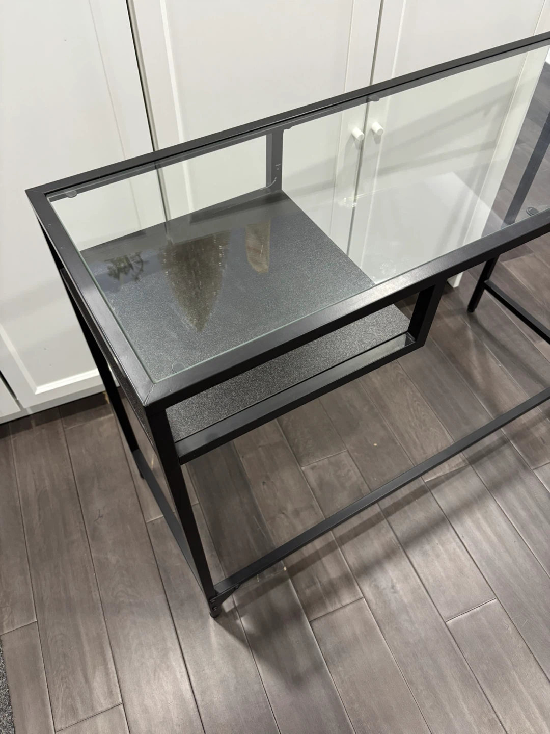 BLACK IKEA VITTSJO Glass-Top Desk - photo 3