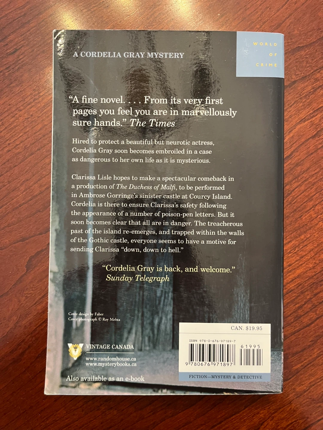 PD James paperback novel - photo 2