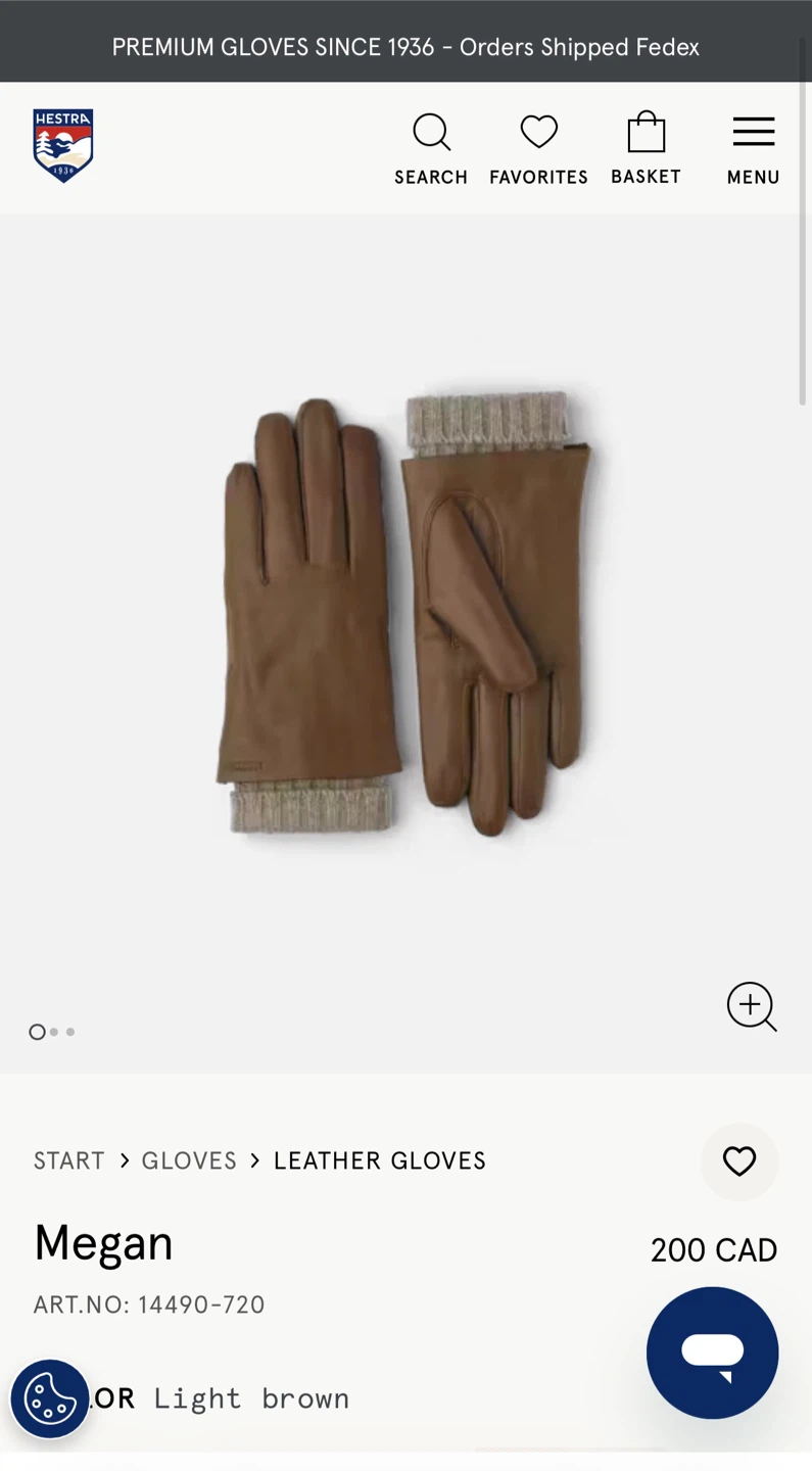 Brand New Hestra Women Megan leather glove SIZE US 7 - photo 4