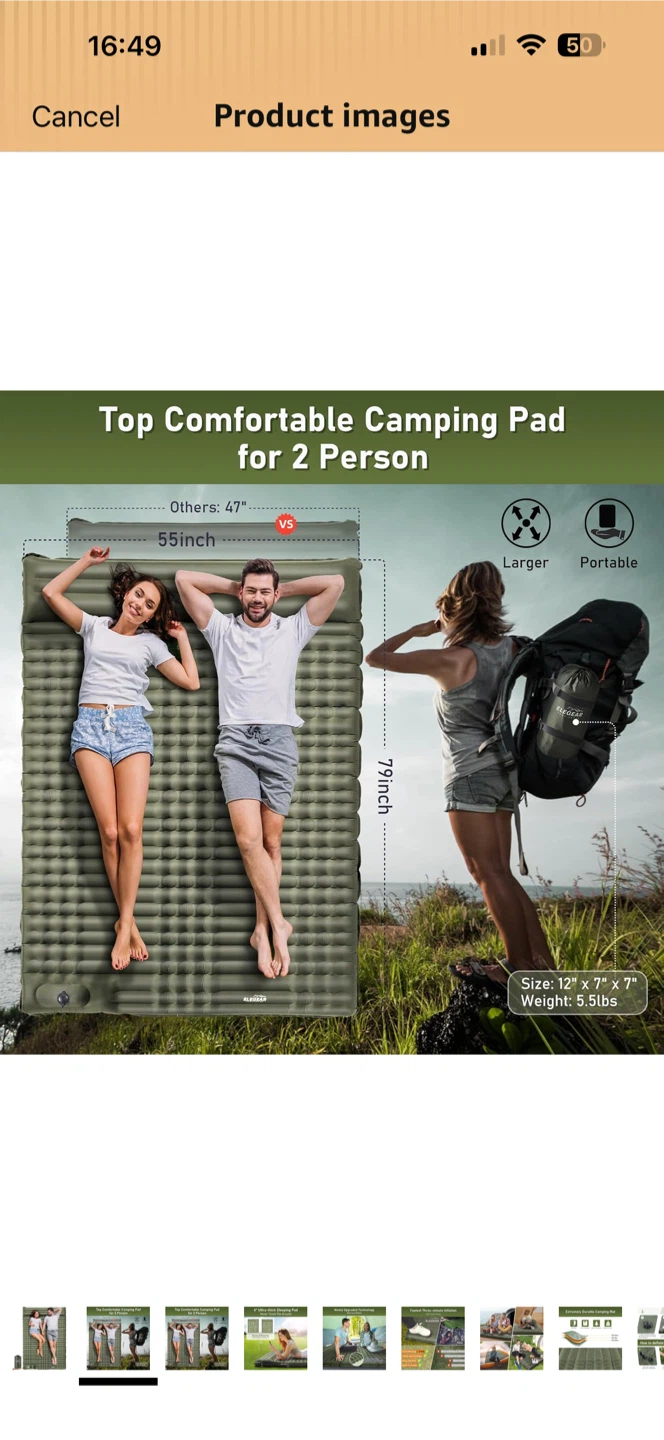 Camping SleepIng Pad , 2 person - photo 3