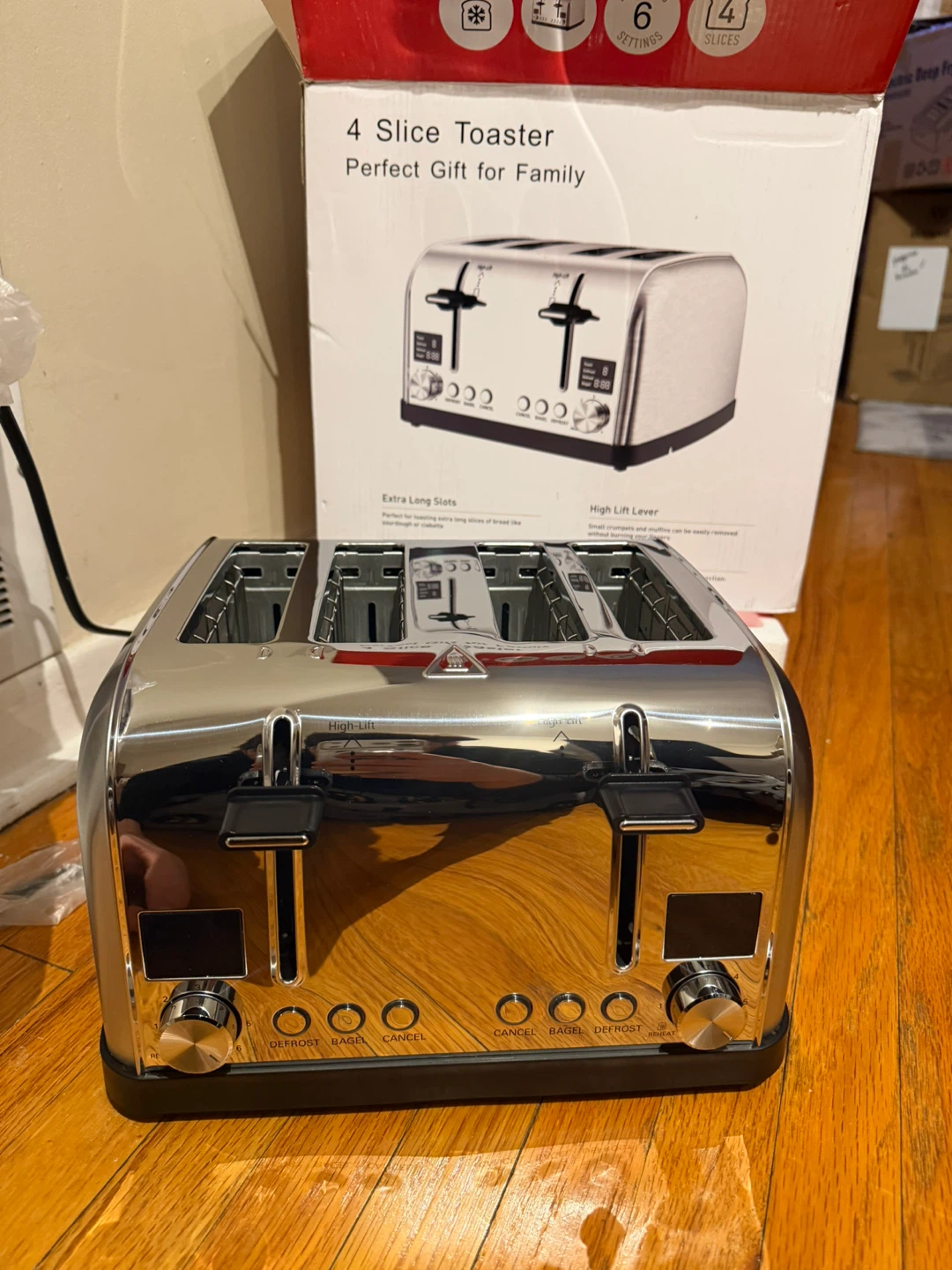 4 Slice Toaster - Silver