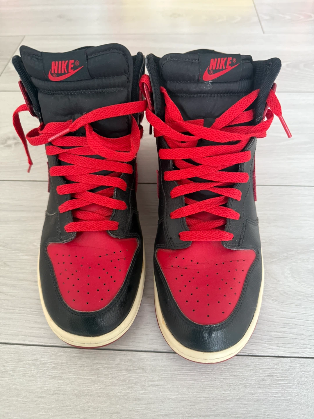 Nike Dunk High Retro Men's Shoes Red Black Size 9.5 - photo 4