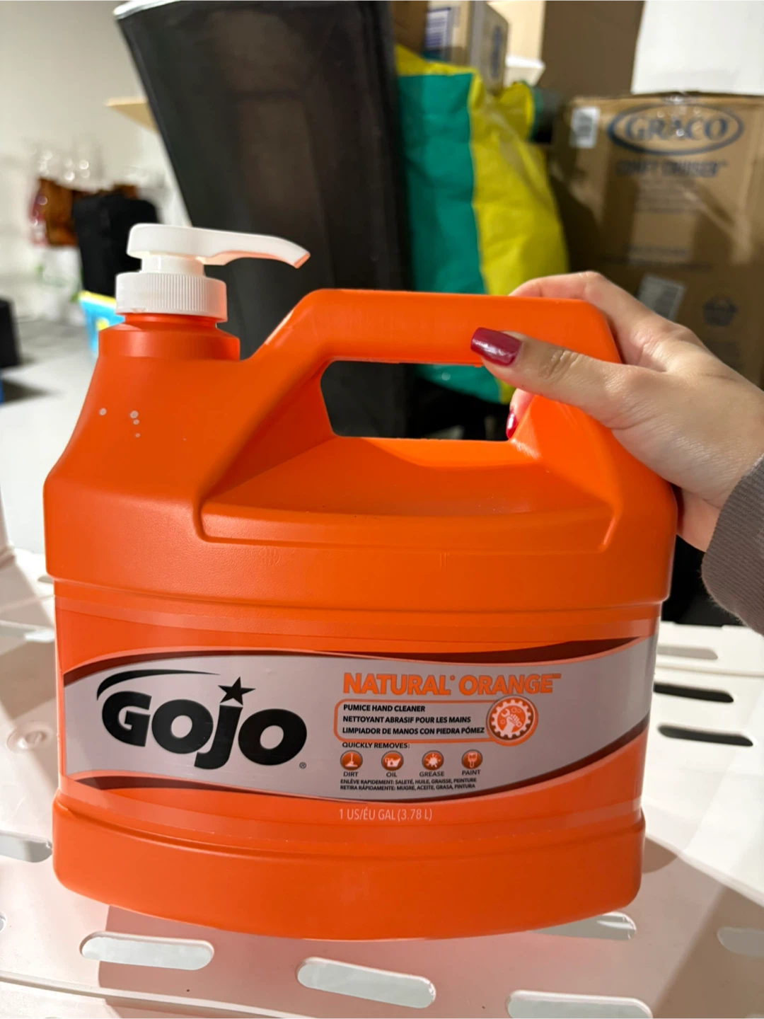 3pc GOJO Natural Orange Pumice Hand Cleaner - 1 Gallon