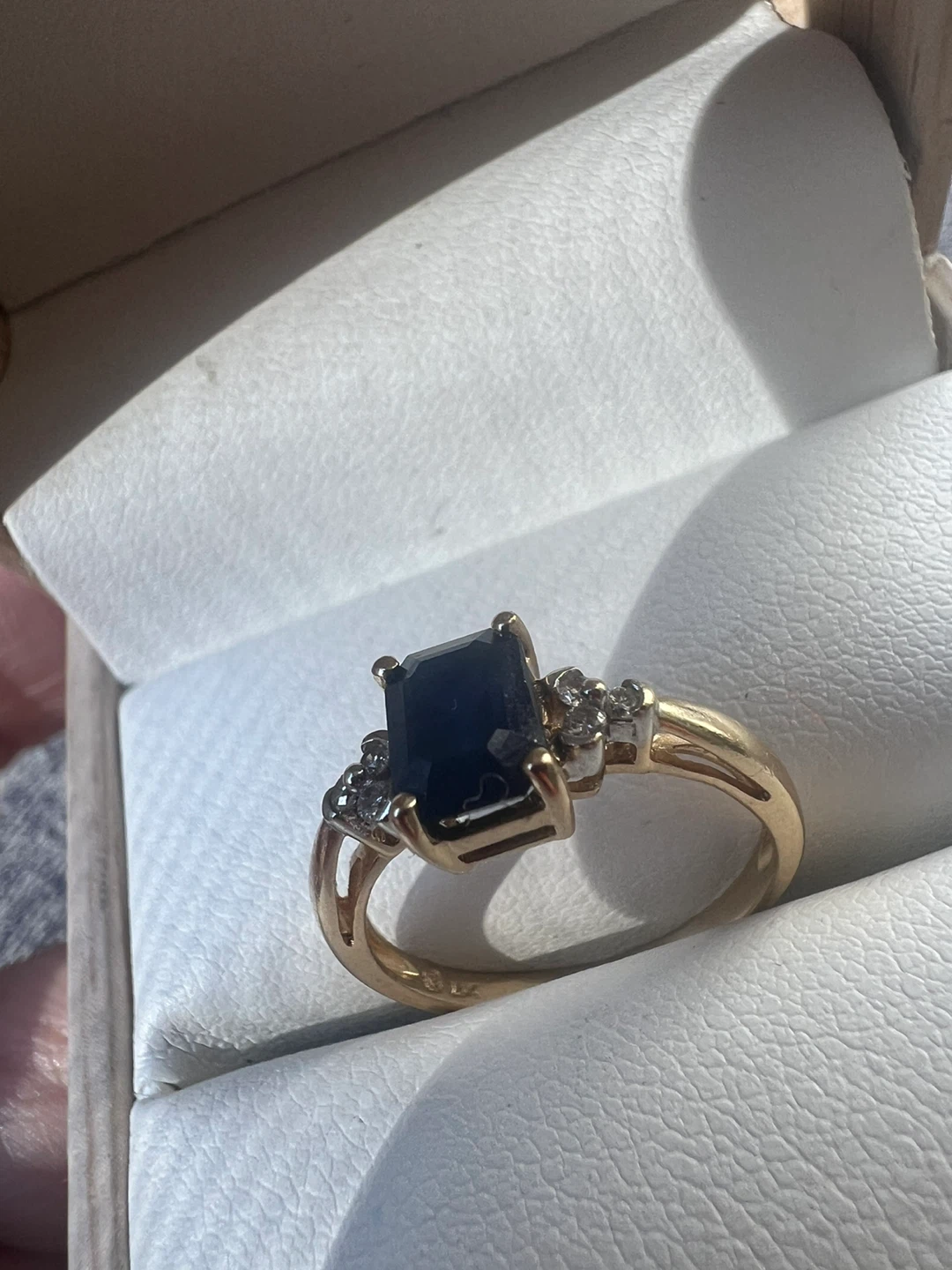 14K Gold Sapphire and Diamond Ring - photo 2