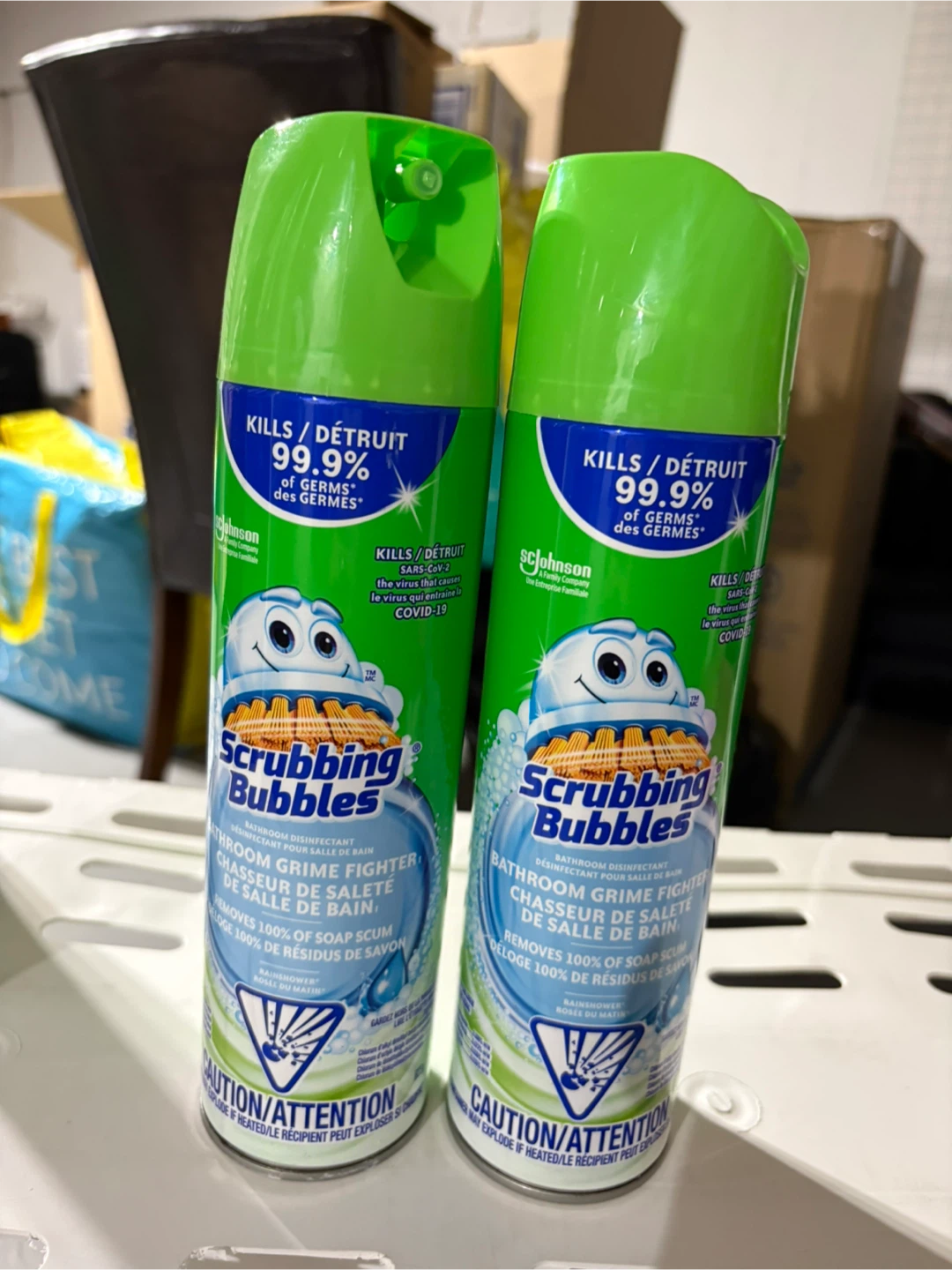 2pc Scrubbing Bubbles Bathroom Grime Fighter Aerosol (2 Cans) - photo 2