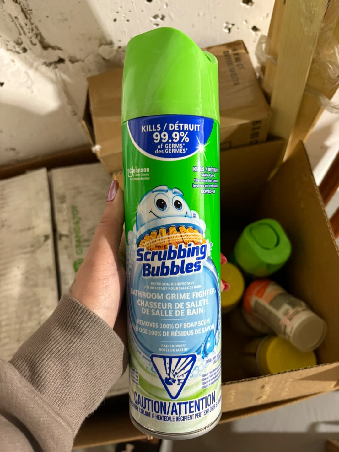 2pc Scrubbing Bubbles Bathroom Grime Fighter Aerosol (2 Cans)