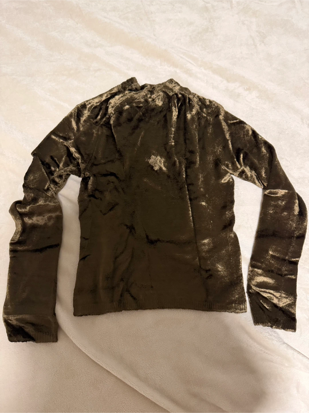 Vince Velvet Long Sleeve Top - photo 4