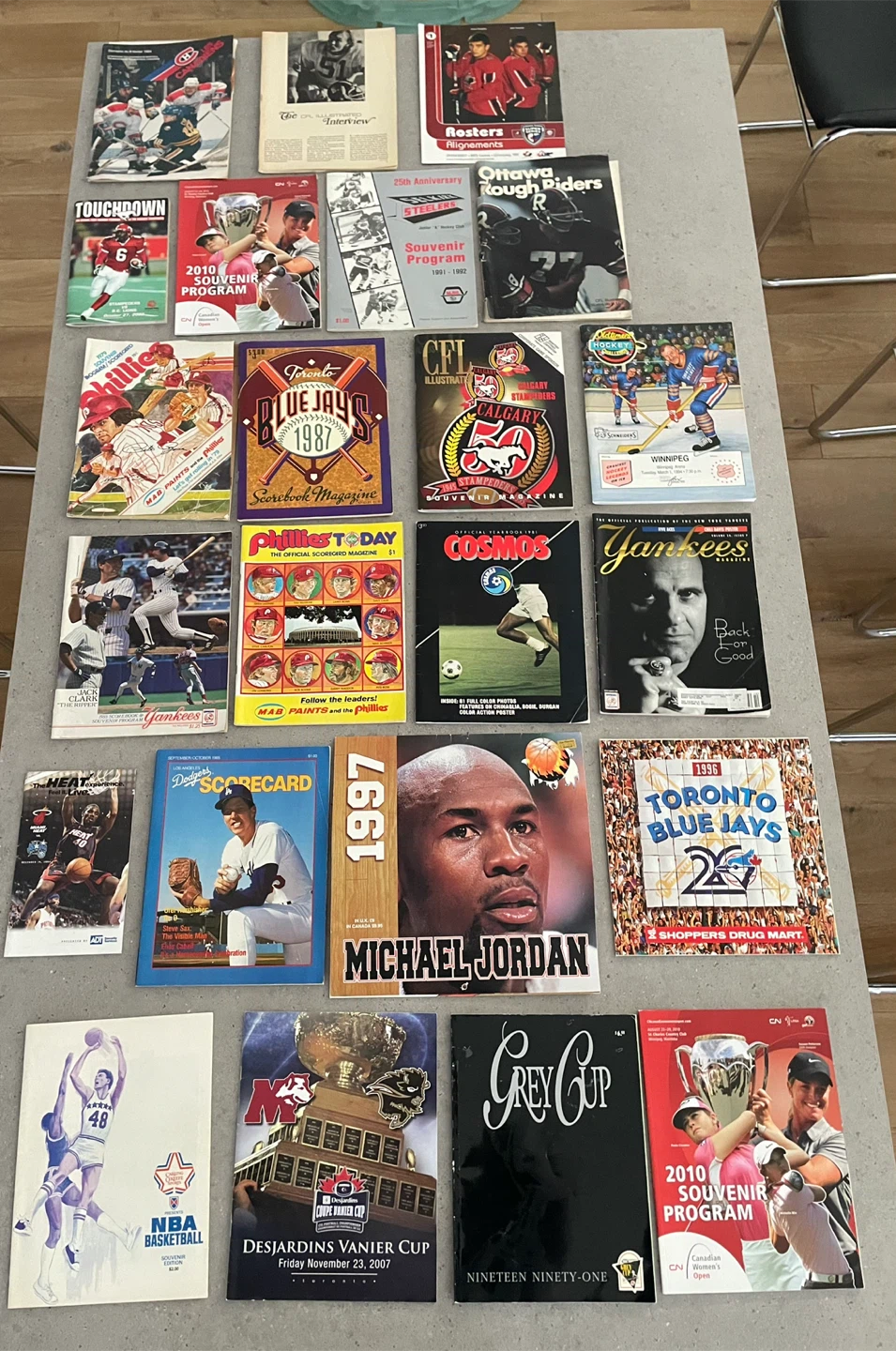 Vintage Sports Programs and Calendars