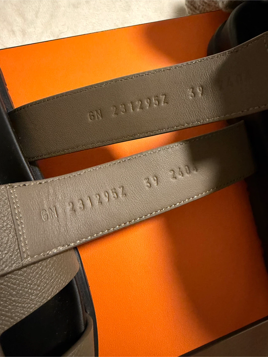 Hermès Chypre Sandal Slides Etoupe Leather Size EU 39 - photo 5