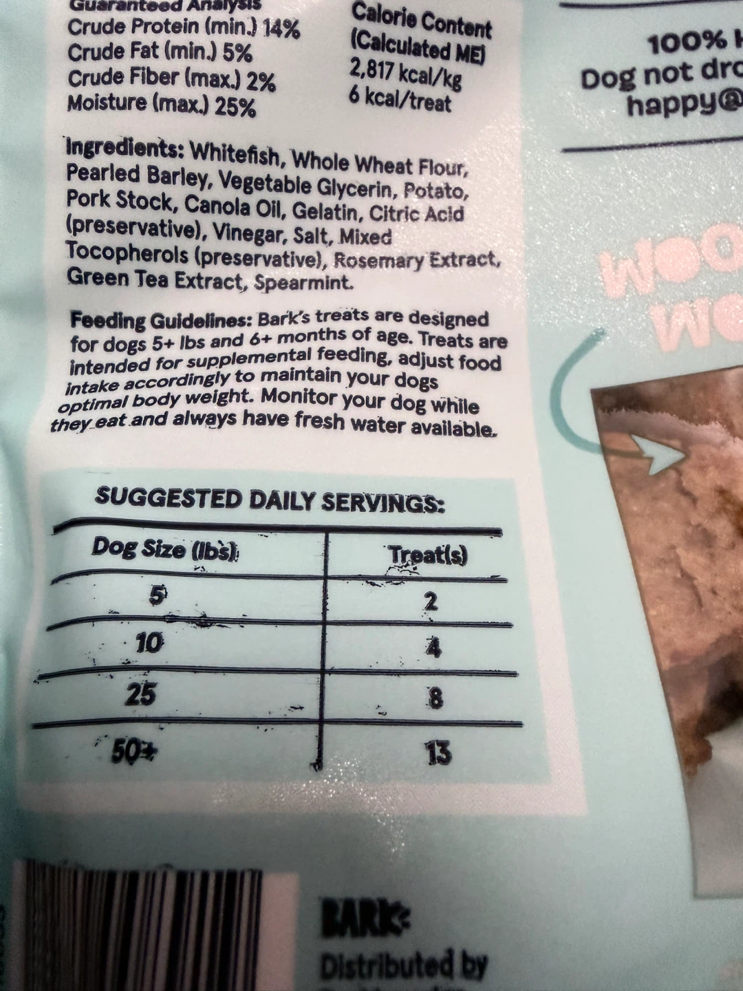 🏆 BarkBox Fish Recipe Soft-Baked Nuggets Dog Treats - photo 2
