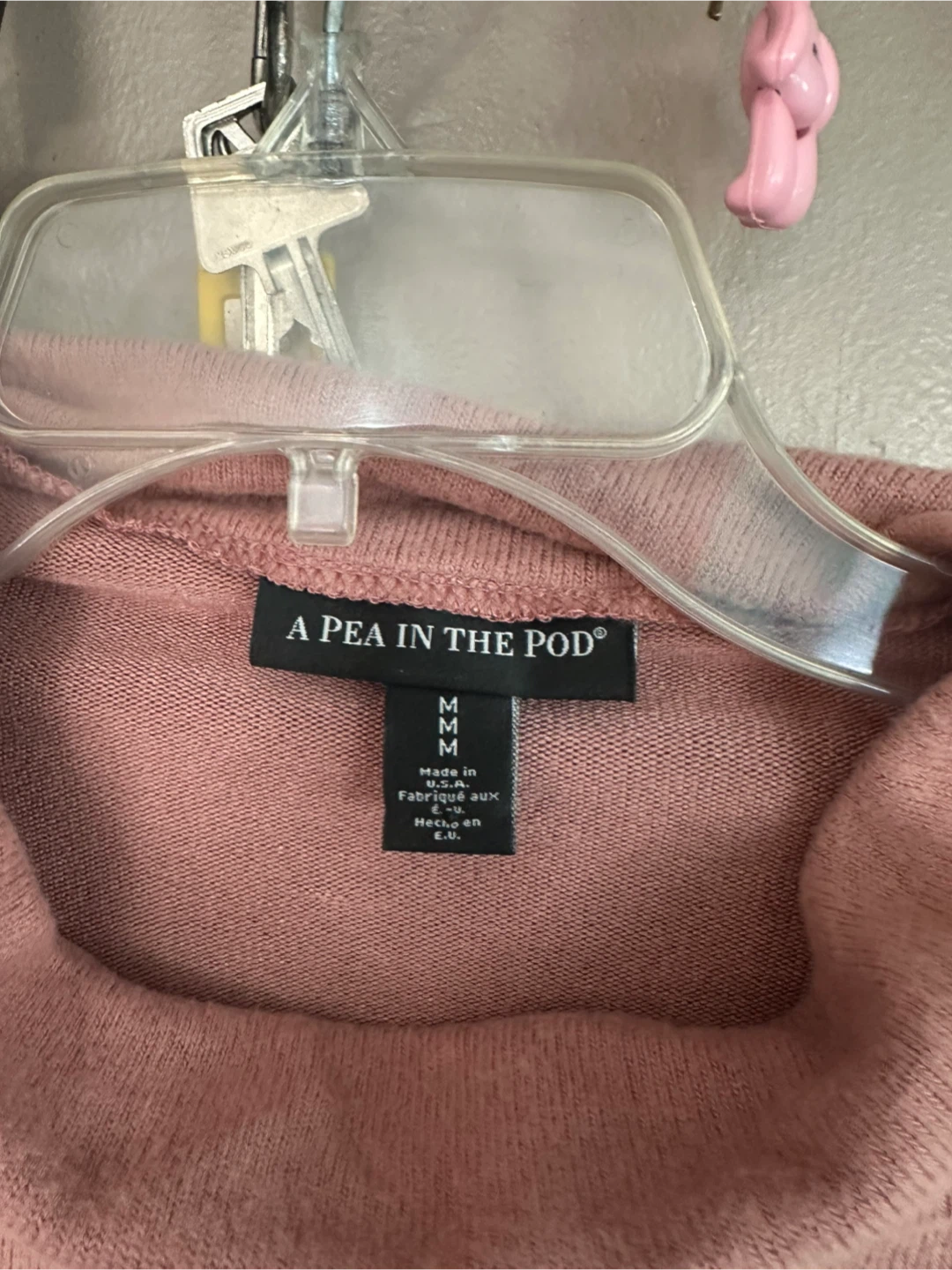 A Pea in the Pod Pink Turtleneck Sweater - Size M - photo 2