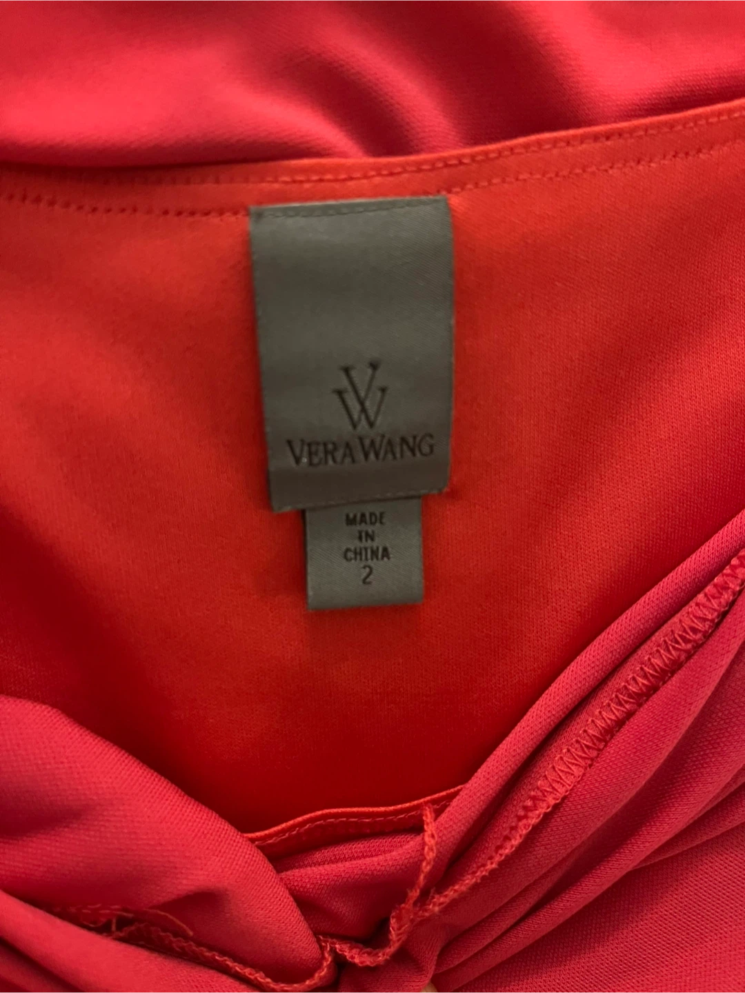 Vera Wang Red Dress - Size 2 🏆 - photo 3