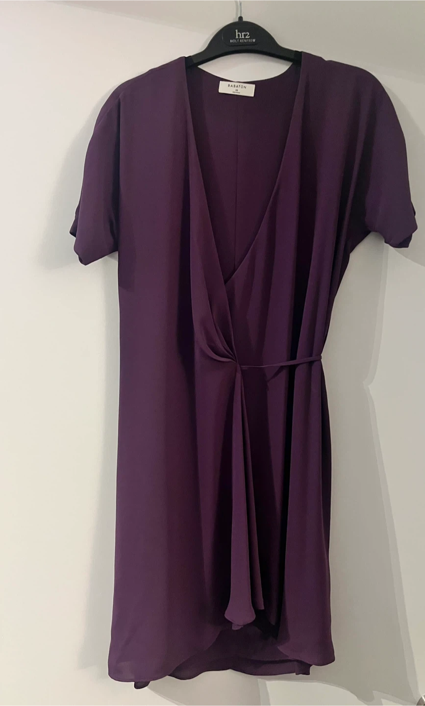 Babaton Women's Purple Wrap Dress 🏆 - photo 3