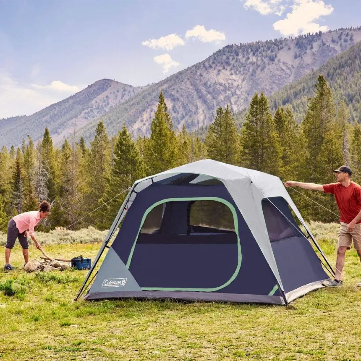 Coleman 6 person instant camping tent