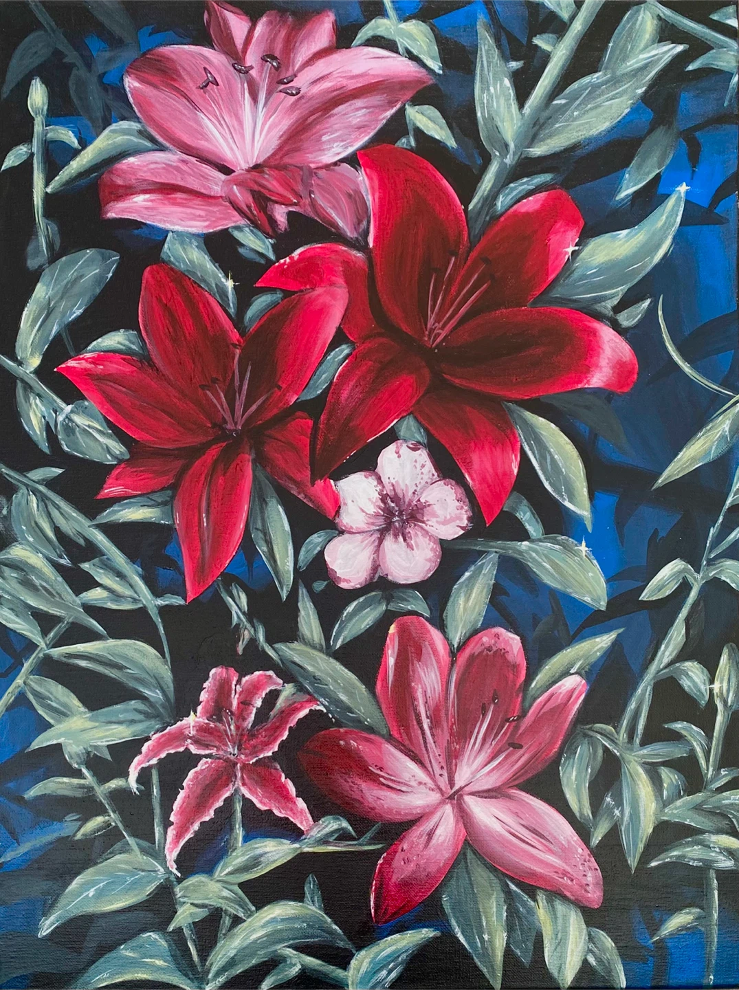 Floral Lily Painting print - photo 4