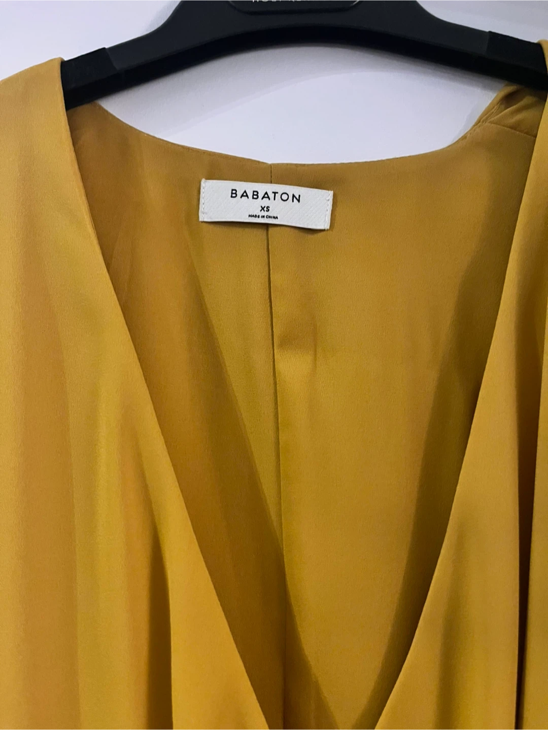 Babaton Yellow Wrap Dress XS 🏆 - photo 3