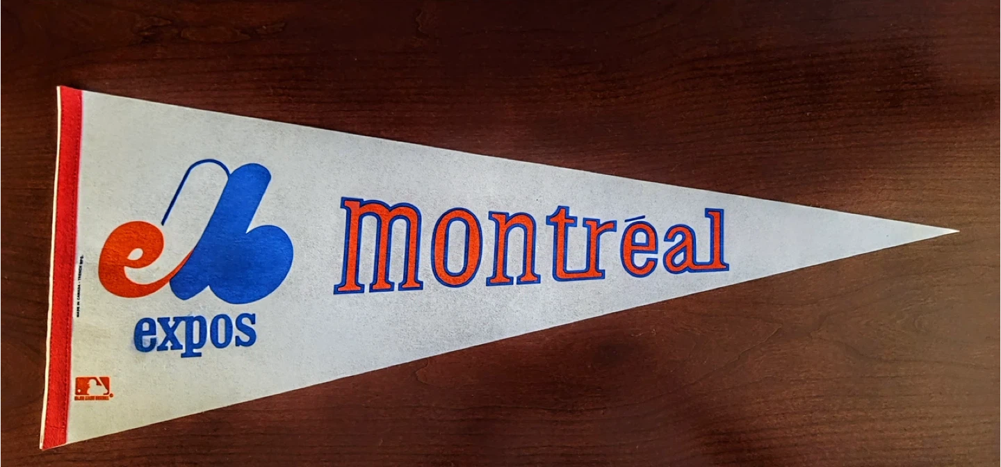 Montreal Expos banner flag 1970s