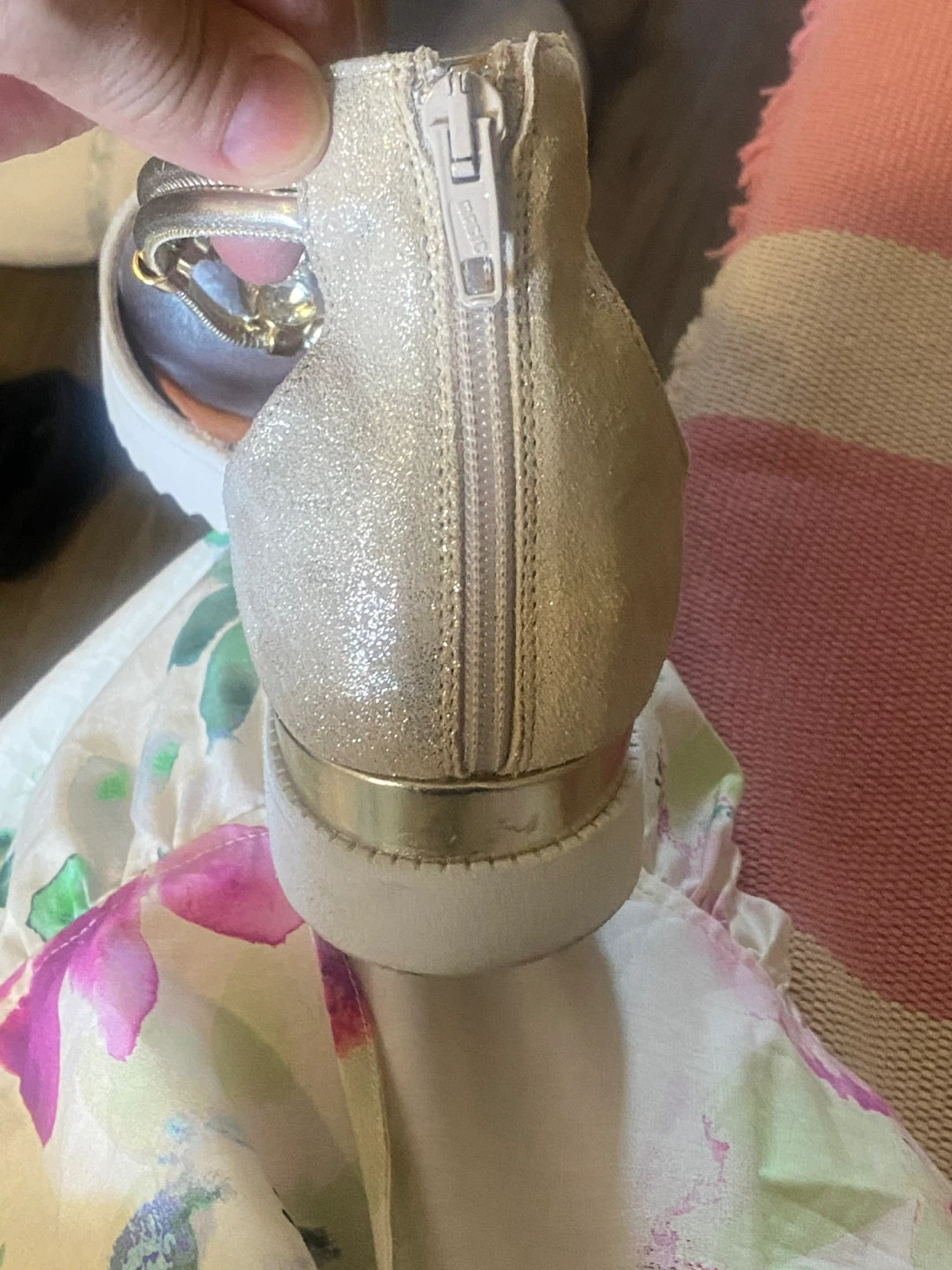 Browns Women's Gold Leather Sandals made in Italy NEW - photo 5