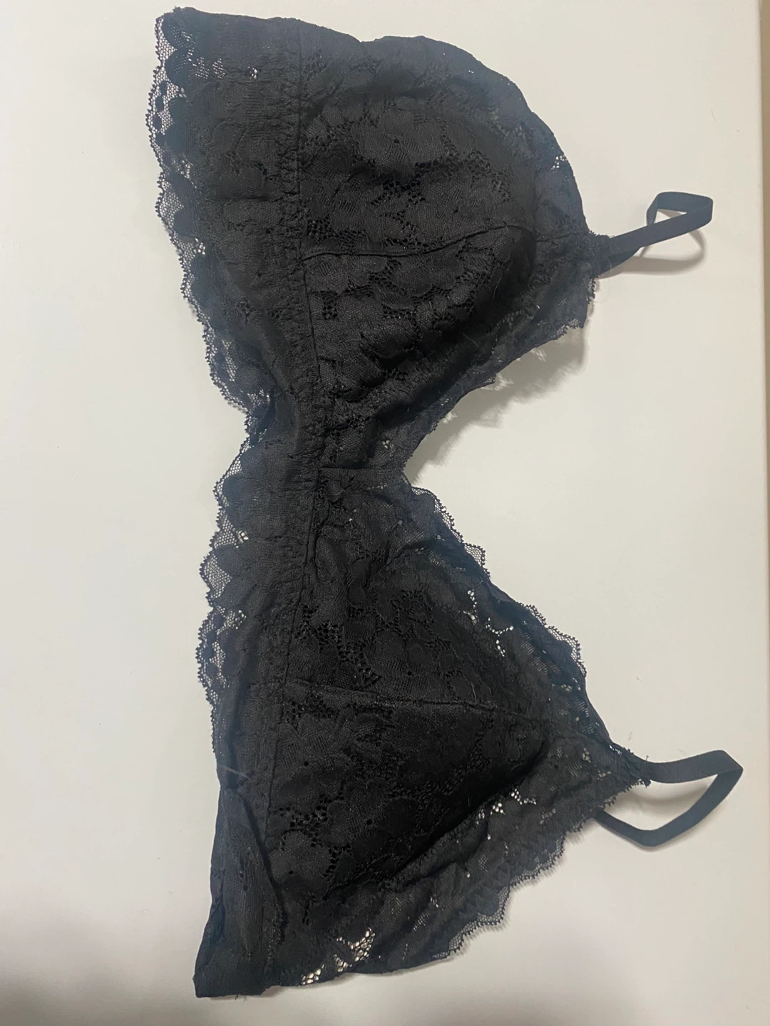 Gilly Hicks Recycled Lounge Lace Plunge Triangle Bralette - photo 4
