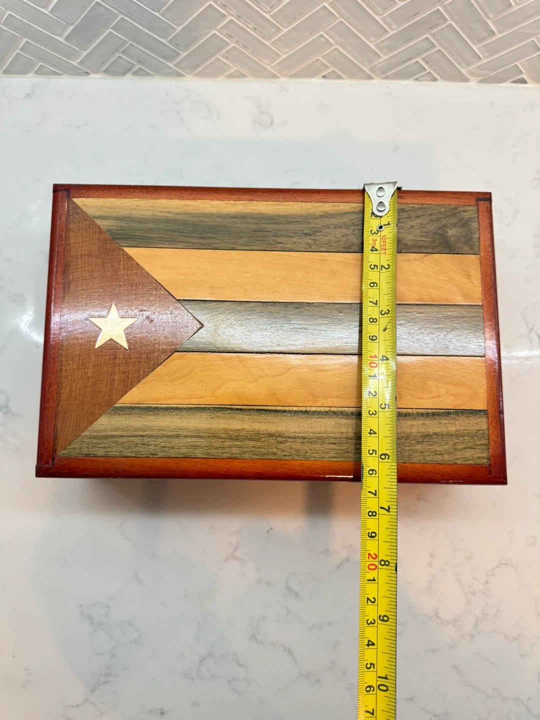 Wooden Cigar Humidor Box with Cutter (brand new) - photo 4