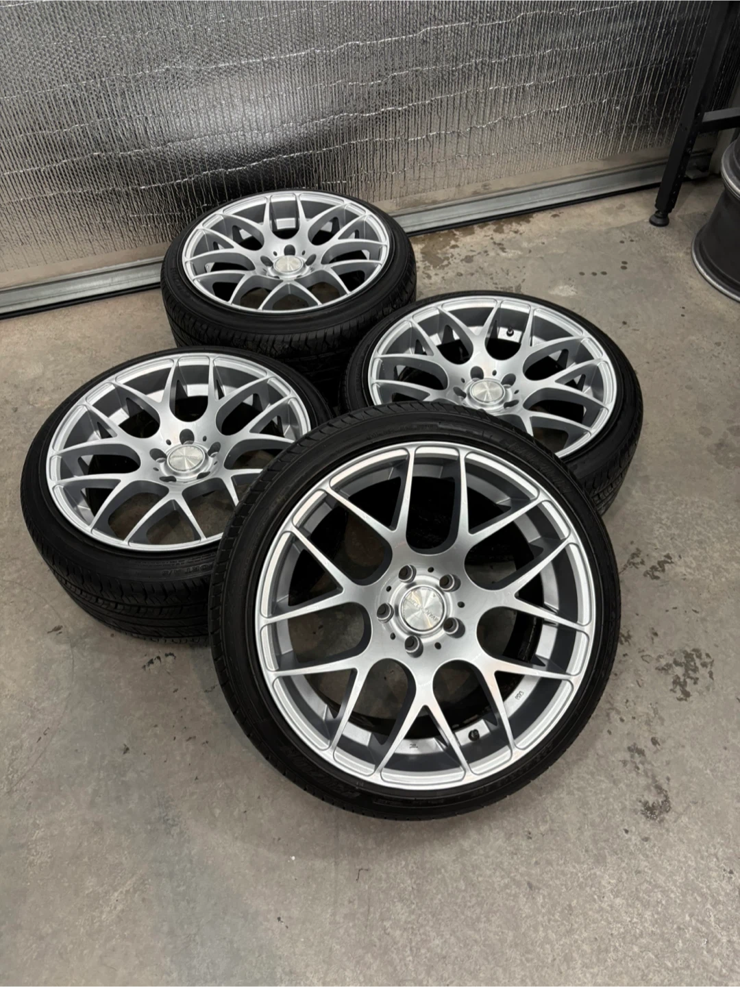 Avante Garde style rims with tires - 18 inch 5x112